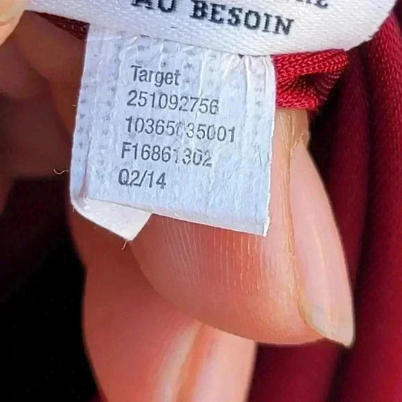 Altuzarra for Target burgundy satin tulip-skirt dress size 2 - Picture 10 of 11